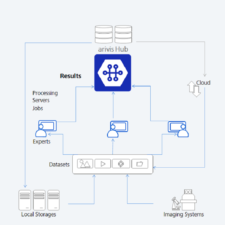 arivis hub image flow